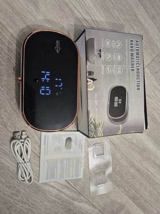 Dozator automat sapun spuma ceas senzor prezenta temperatura