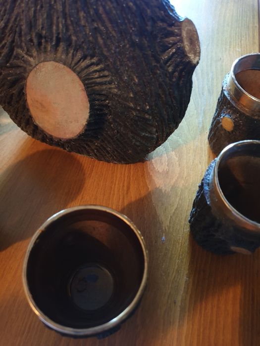 Set sticla și pahare+ cadou.