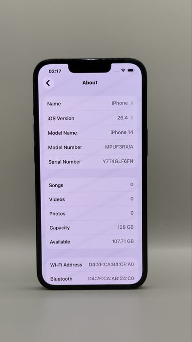 iPhone 14 Black 128GB Baterie 93%