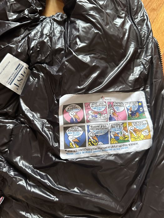 Vesta Moncler Neagra, umplutura premium Puf, S