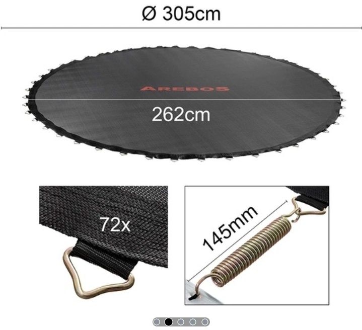Suprafata de sarit trambulina 305 cm 72 arcuri