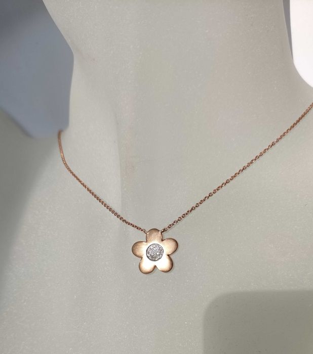 Colier aur 14k cu diamante 0,06ct