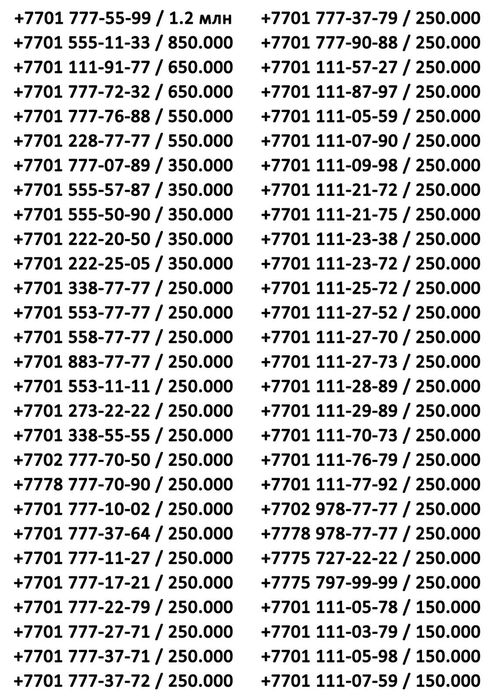 Продам номера красивые