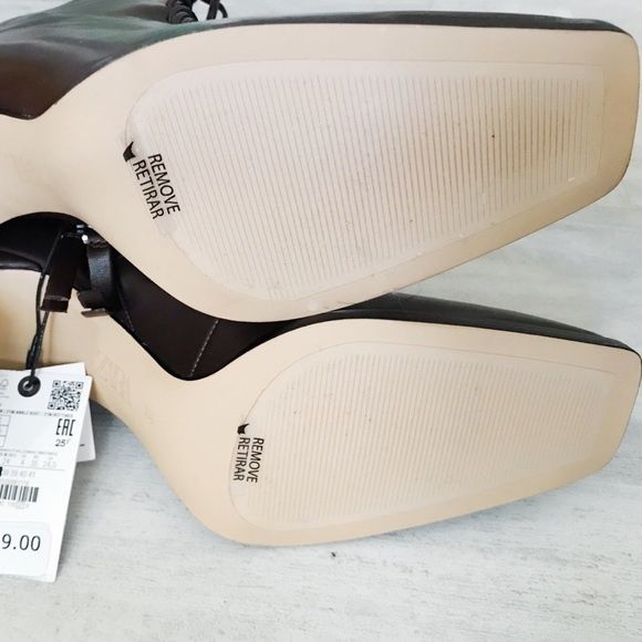 Cizme din piele naturala Zara Limited edition