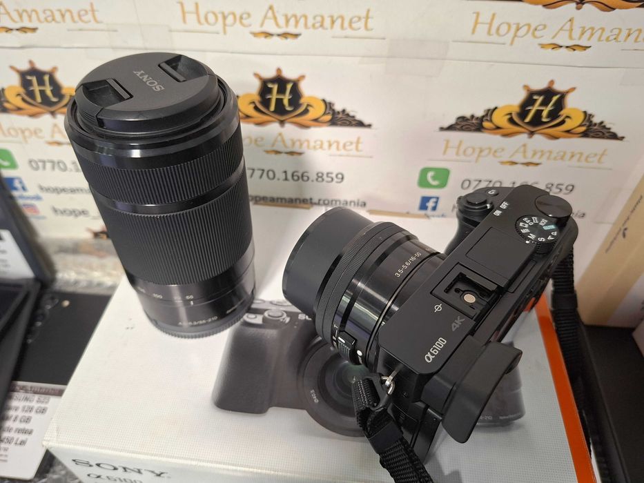 Hope Amanet P10/Aparat foto Sony Alpha A6100 24.2MP + 2 obiective