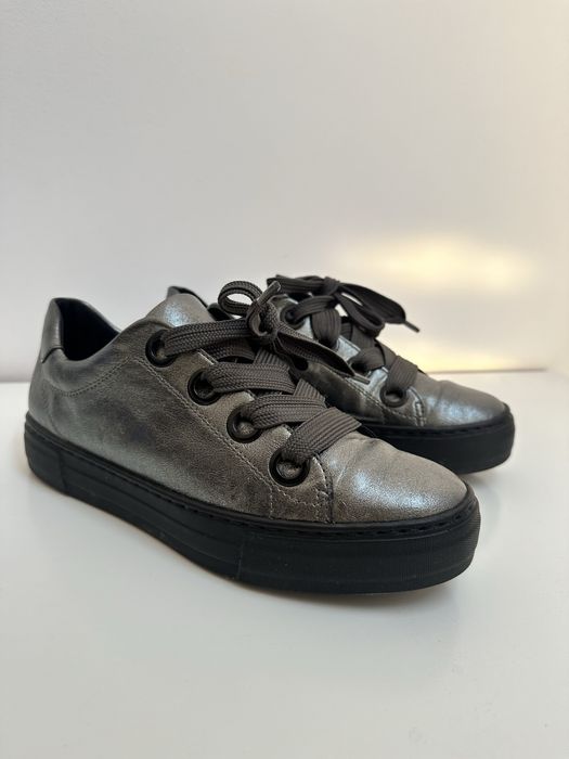Pantofi sneakers Ara argintii piele