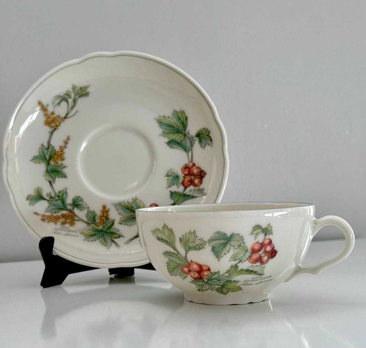 Порцеланов сет чаша с чинийка за чай Seltmann Weiden Bavaria Germany