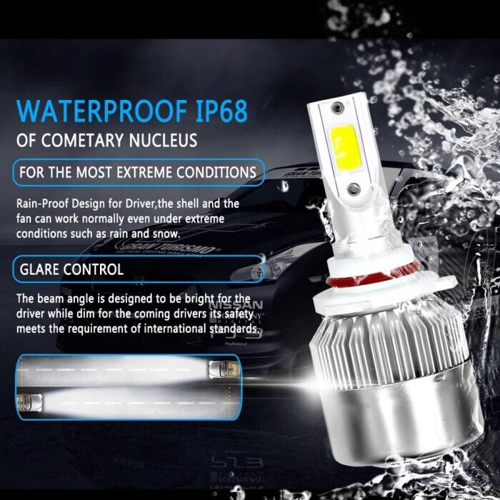 Set Bec LED HB3 - 9005 - S2 - 8000 lm 6000k