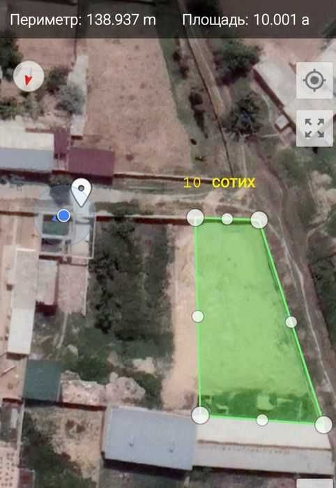 Ер сотилади 10 сотих