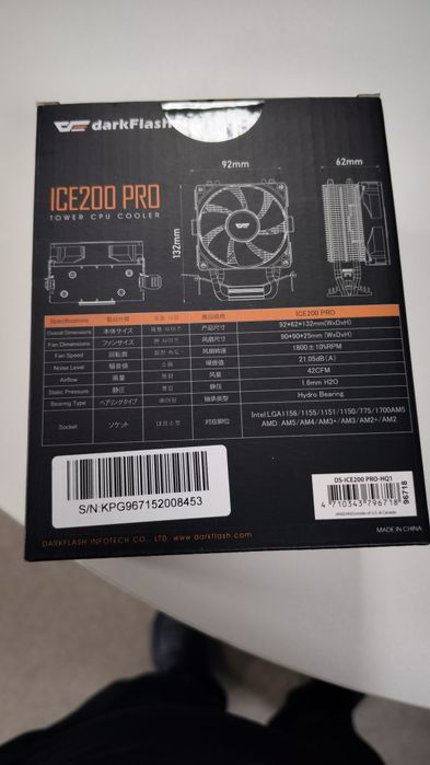 Кулер башня Dark flash Ice200Pro