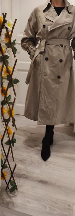 Trench clasic Zara cu eticheta, mărimea XS bej, model actual,