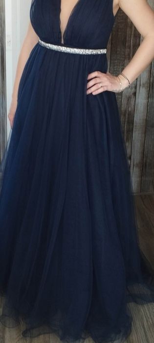 Бална/Официална рокля в тъмно синьо