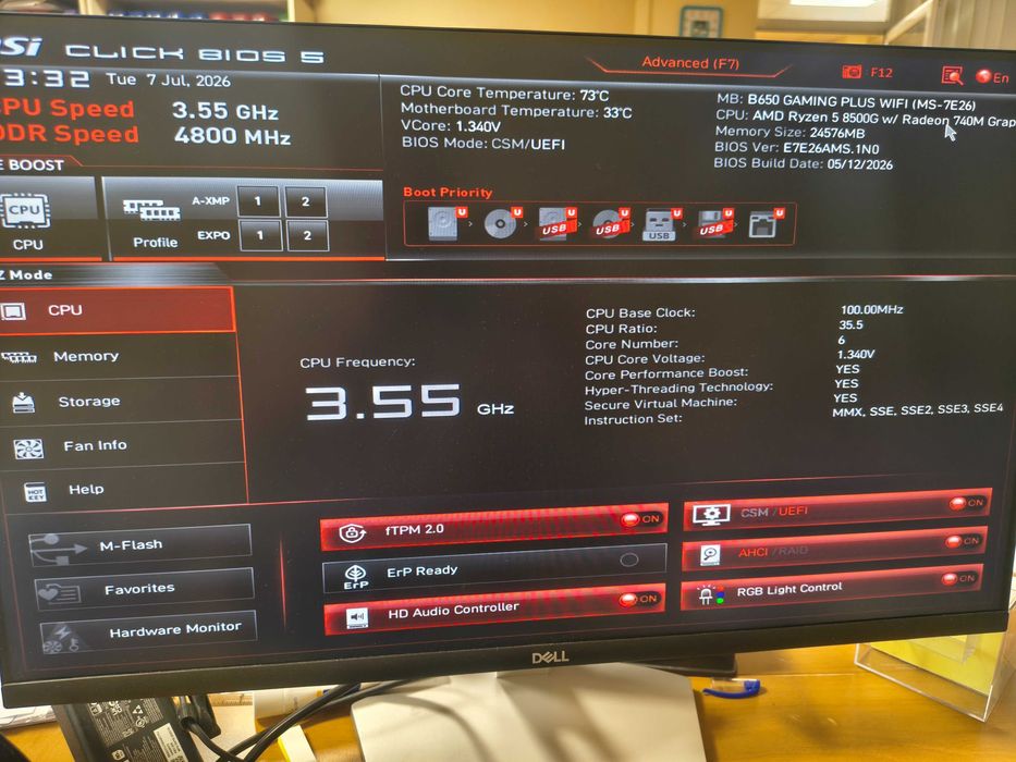 Дъно MSI B650 Gaming Plus WiFi