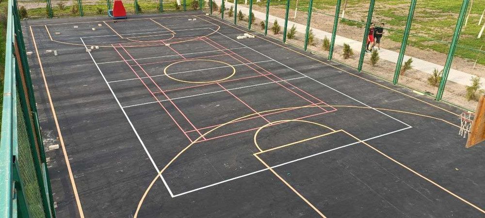 Резиновое покрытие для Баскетбольной площадки Rezina qoplama
