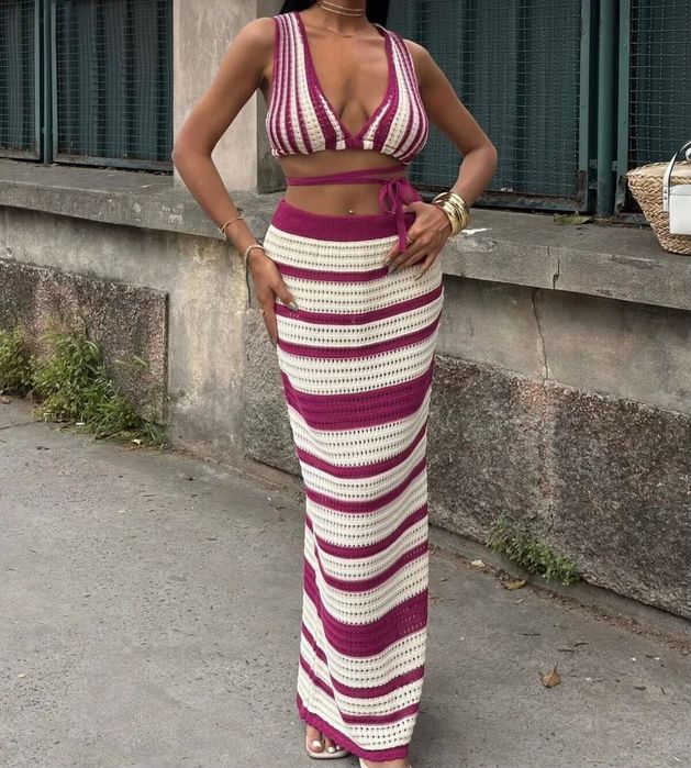 Дамски сет от плетиво