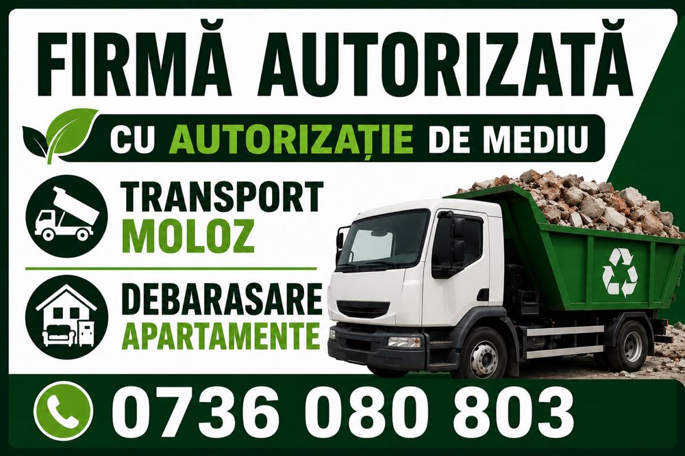 Transport moloz debarasam orice