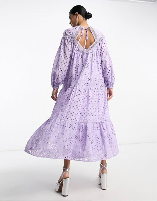 Рокля Asos бледо лилава
