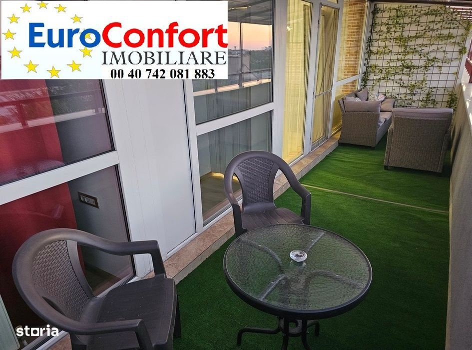 Inchiriez apartament 3 camere Ared Uta, terasa mare