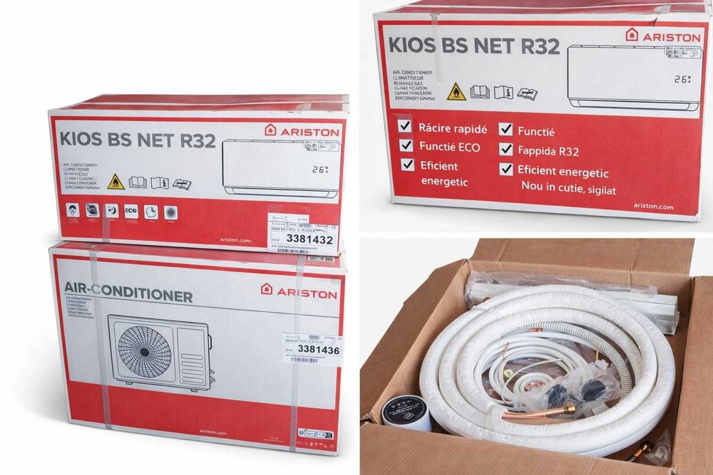Aer condiționat Ariston KIOS BS NET R32 nou + kit instalare Crevedia