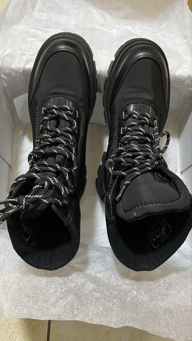 Ghete negre impermeabile/șireturi/iarnă/ghetuțe,damă/femei/fete mări36