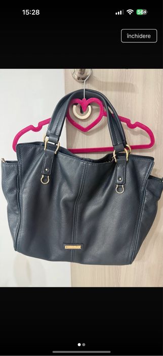 Geanta musette din piele