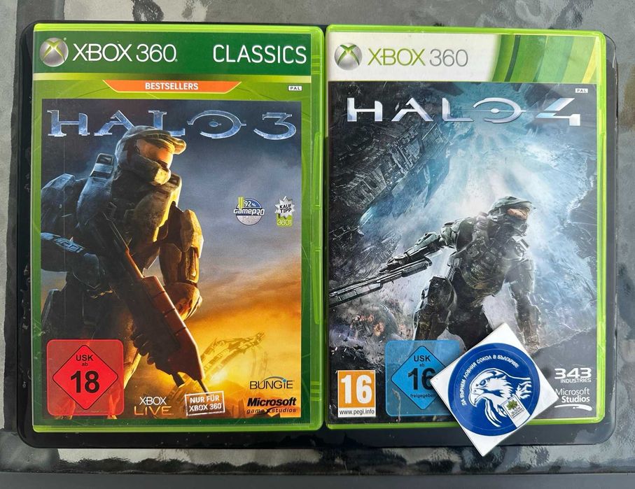 Halo 3 +  Halo 4 за Xbox 360 съвместима с Xbox One и Xbox Series X|S