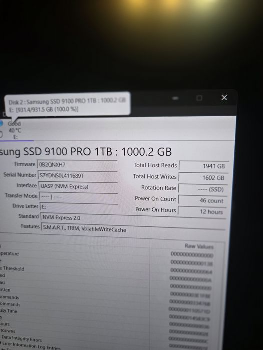 Samsung 9100 PRO 1TB PCIe 5.0