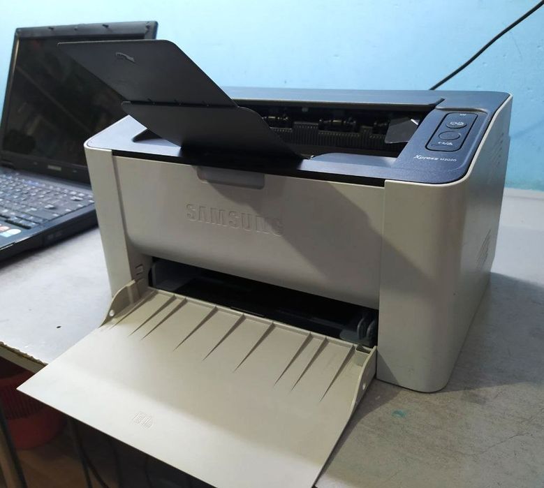 Принтер Ч/Б USB - Samsung Express M2020 + новый картридж + шнуры
