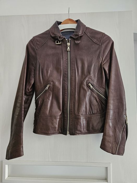 Geaca de piele naturala Massimo Dutti