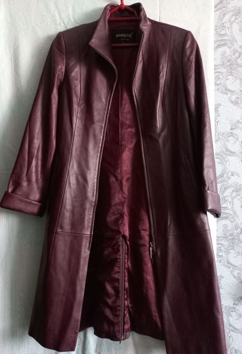 Продам кожаный плащ- суртук