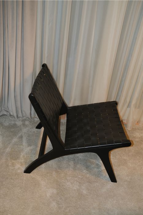 Fotoliu Kave Home lemn si piele