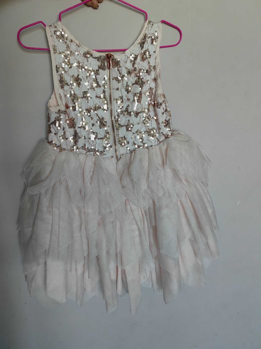 Бледо розова рокля H&M