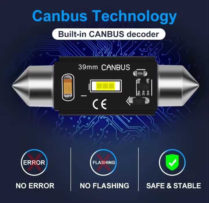 Led диодни (сулфитни) крушки c5w/c10w (CANBUS)