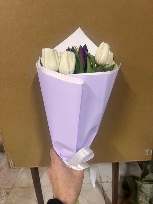 тюльпаны с индивидуальным оформлением