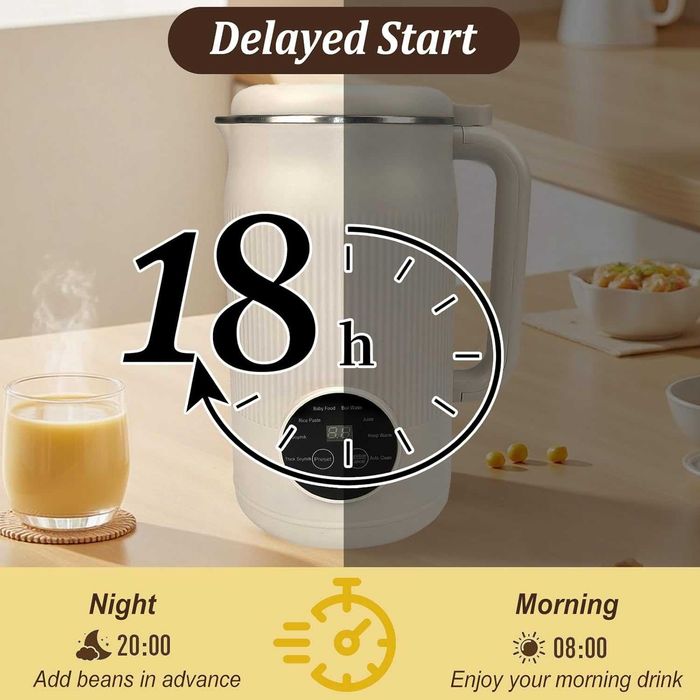 Aparat Lapte Vegetal 1200ml 8 Programe Autocuratare Timer