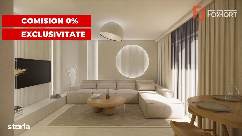 Apartament cu 2 camere, 53 mp utili - Zona Lipovei