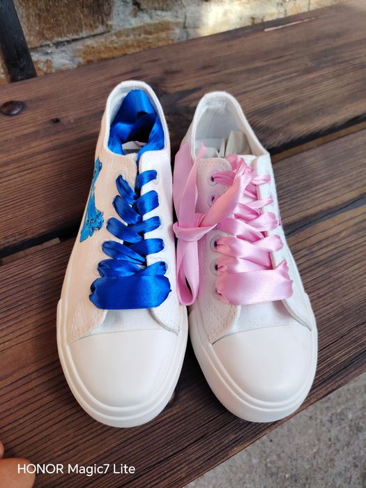 Ръчно рисувани гумени Стич и Ейнджъл 36