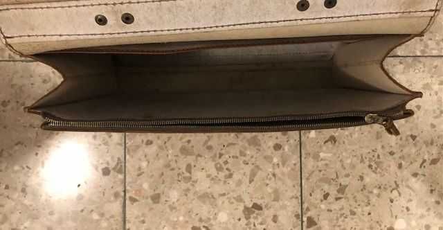 Бизнес ретро  чанта - естествена телешка кожа