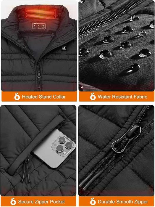 Отопляем елек унисекс UNBON със супермощна батерия 14400mAh