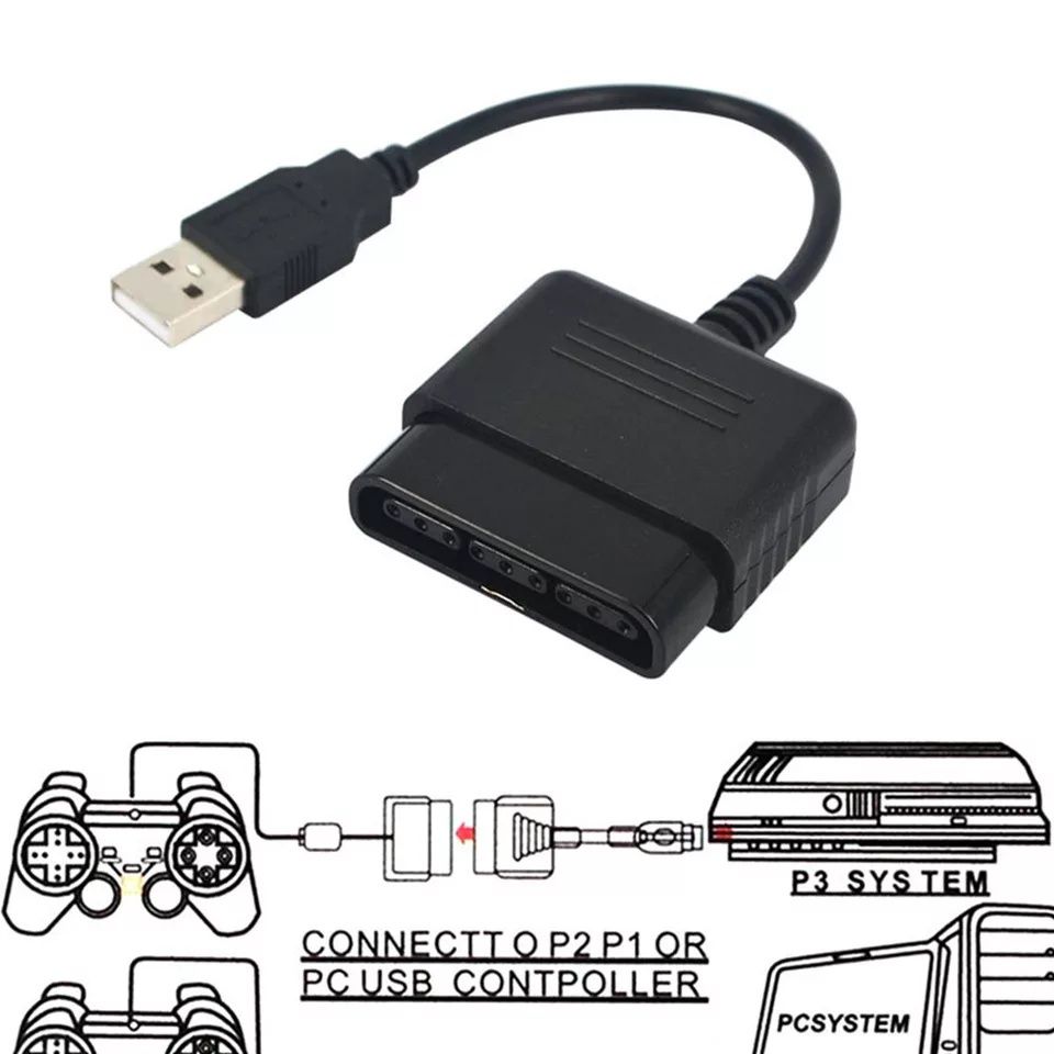 USB адаптер джойстика PS1, PS2 к ПК, PS3