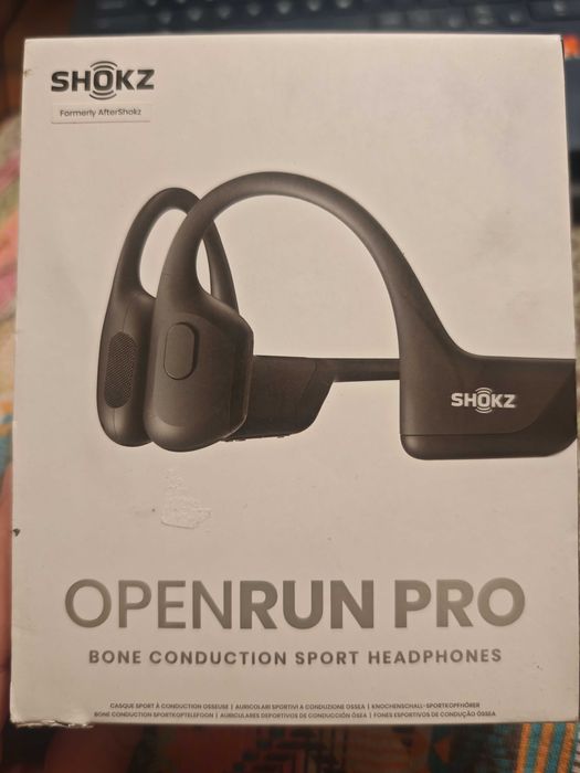 Shokz OpenRun Pro безжични спортни слушалки с костна проводимост