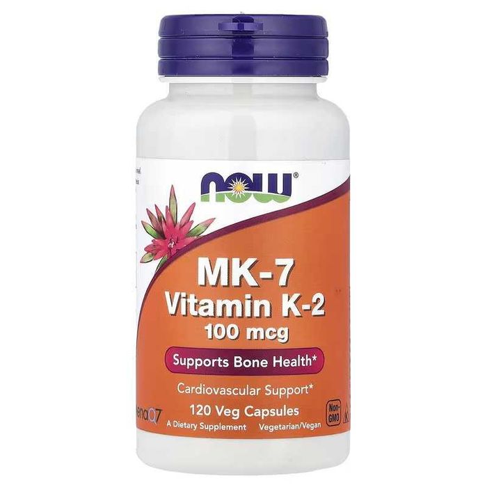 NOW Foods MK-7 Vitamin K-2 , 100 mcg и 300 mcg NOW MK-7 K2 МК7 МК 7