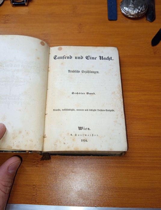 Carte vintage germană din 1854,stare de conservare impecabilă
