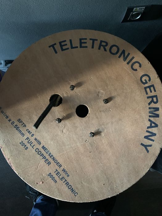 Vand cablu teletronic exterior sftp cat 6 cu sufa metalica,330 ml,ofer factura de pe firma neplatitoare de tva