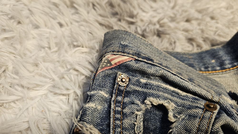 Ralph Lauren blugi vintage rari cu steagul SUA