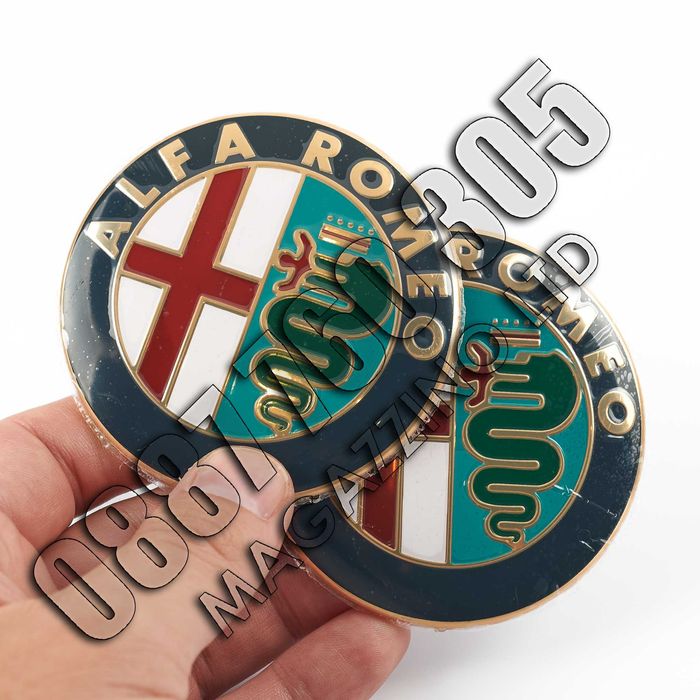 2 бр. Емблеми Алфа Ромео Предна и Задна 147, 156, 159, Brera, Mito