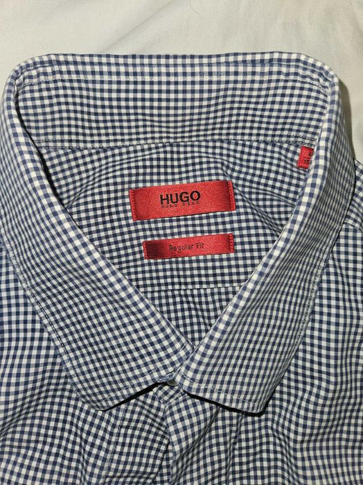 Нов HUGO HUGO BOSS Regular Fit Мъжка Риза Ежедневна Раз.L