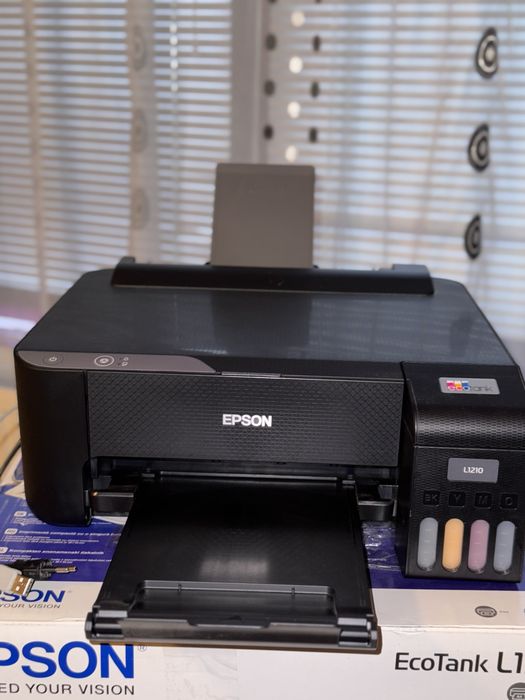 Imprimantă Epson EcoTank L1210, stare foarte bună, cerneală nefolosită