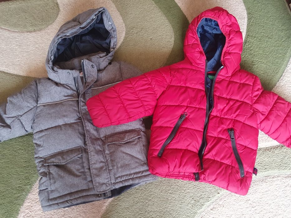 Зимни якета и грейка-НМ,Бенетон 3-4г.
