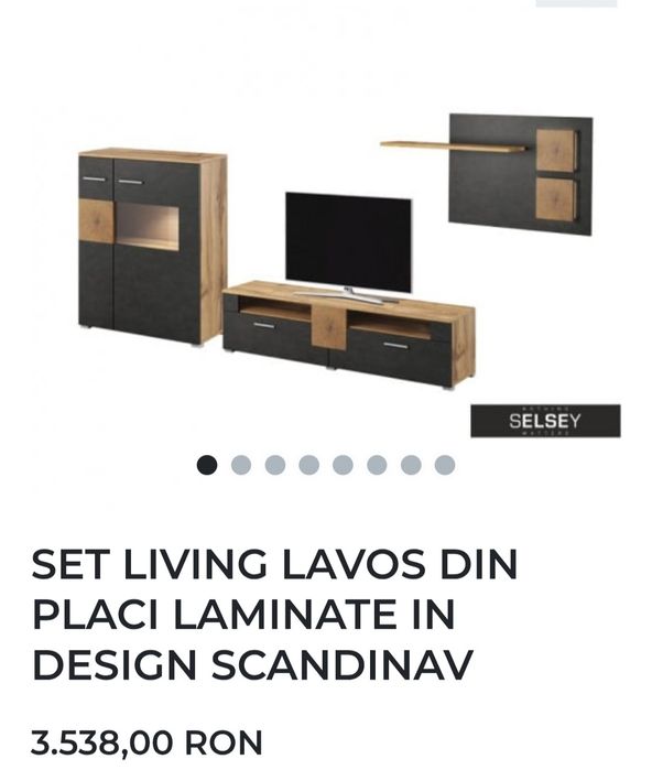 Mobilier living , sufragerie set trei piese Davos